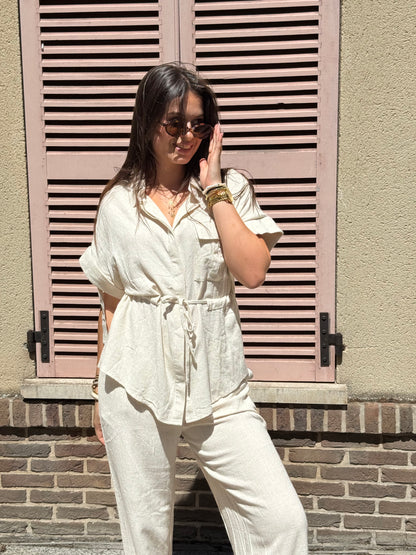 Pantalon Hélène -Beige